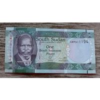 Werty71 Южный Судан 1 фунт 2011 UNC банкнота