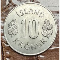 Монета 10 крон 1978 год. Исландия.