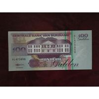 100 гульденов Суринам 1998 г.