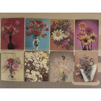 Мини-открытки чистые 8 шт.одним лотом