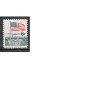 США-1970, (Мих.941F),  гаш. ,  Стандарт, Флаг (одиночка) перф. 11-10 3/4