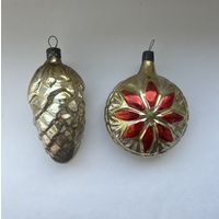 Елочная игрушка медальон шишка СССР цена за все К.19