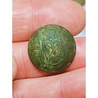 Пуговица служащего полиции Санкт-Петербурга,не чищена