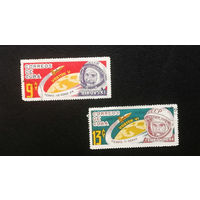 Куба 1964 г. Полеты в Космос. Космический корабль Восток. Терешкова, Буковский, полная серия из 2 марок #0097-K1P14