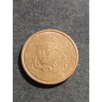 Франция 2 евроцента 2000