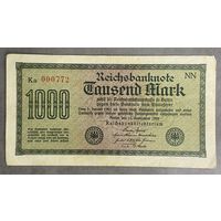 Банкнота 1000 марок 1922 год. Веймарская республика.