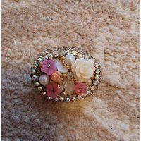 Редкая наборная брошь. Состояние люкс!