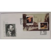 Конверт первого дня гашения "150 лет со дня рождения Ю. М.  Пэна"