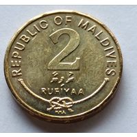 Мальдивы. 2 руфии  2007 года.
