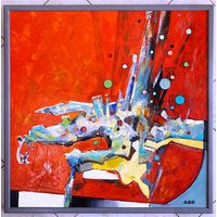 Левкович М.В "Смак вішні з кіслінкаю",2021г. Холст, масло, размер 70х70 см.