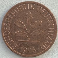 Германия 1 пфенниг 1996 г. F