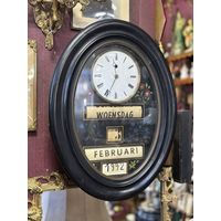 Редкие настенные часы с календарем, Европа, исправны, много лотов с рубля