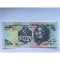 Уругвай 50 новых песо 1989 UNC- 13