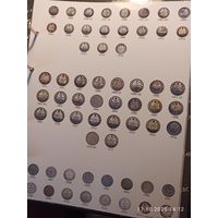 Лист информационный для монет Николая ll серебро 5 и 10 копеек + 25 пенни