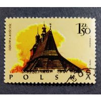 Марка Польша 1973 год Архитектура
