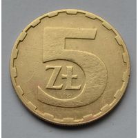 Польша, 5 злотых 1986 г.