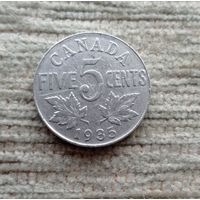 Werty71 Канада 5 центов 1935 Георг 5