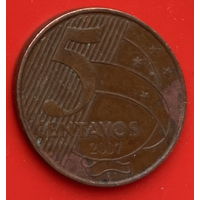 46-04 Бразилия 5 сентаво 2007 г.