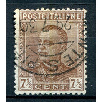 Италия (Королевство) - 1928/29г. - король Виктор Эммануил III, 7 1/2 с - 1 марка - гашёная [Mi 281]. #1-It-12-B-1