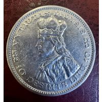 Литва 10 лит 1936 Князь Витовт