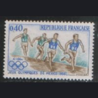 ФР. М. 1638. 1968. Олимпийские игры в Мехико. Эстафетный бег. ЧиСт.