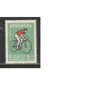 Аргентина-1963 (Мих.821) , **, Спорт, Велоспорт ,Велосипеды