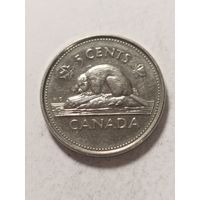 Канада 5 центов "50-летие вступления на престол королевы Елизаветы I I " 2002