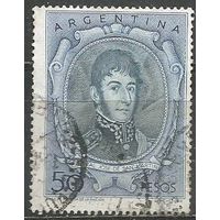 Аргентина. Хосе де Сан-Мартин. Первый глава Правительства. 1965г. Mi#873.