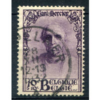 Бельгия - 1932г. - Дезире-Жозеф Мерсье, кардинал, философ, 10 с + 10 с - 1 марка - гашёная [Mi 333]. #2-Be-42-B-1