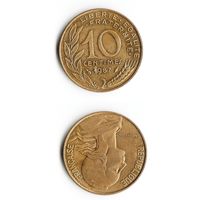 10 сантимов Франция 1987 год
