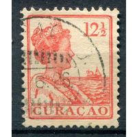 Нидерландские колонии - Кюрасао - 1922г. - королева Вильгельмина, 12 1/2 с - 1 марка - гашёная [Mi 71]. #3-WB-101-A-1