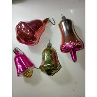Ёлочные игрушки - КОЛОКОЛЬЧИК , СССР . Цена за всё .