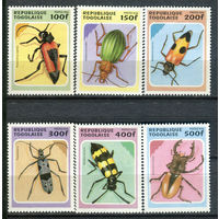 Того - 1996г. - Жуки - 6 марок - полная серия, MNH [Mi 2396-2401]. #O-Se-Z-1-2