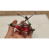 Игрушка елочная Вертолет стеклярус