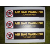Наклейка AIR BAG WARNING