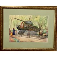 Доморад В.А. Акварель. Размер с рамой и паспарту 51,5х41 см.