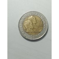 Филиппины 10 песо 2002 года .