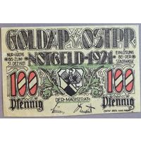 Германия /Польша/ 1 марка 1921 г Голдап (Goldap) 451.1 UNC