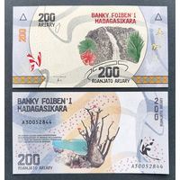 Мадагаскар, 200 ариари 2017 г., P-98(1), UNC