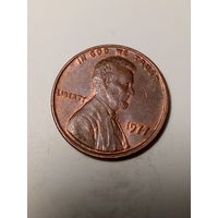 1 цент  США 1977  год