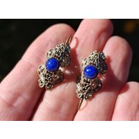 Старые, винтажные серьги. С 1 рубля!