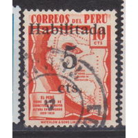 Перу 1940 год лот  7 С НАДПЕЧАТКОЙ