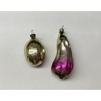 Елочная игрушка Баклажан грецкий орех СССР К.7 цена за все