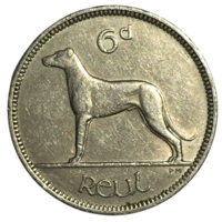 Ирландия 6 пенсов, 1955