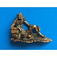 Буддизм, архат Ванавасин на банановом листе