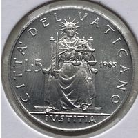 Ватикан 5 лир 1963 г. В холдере
