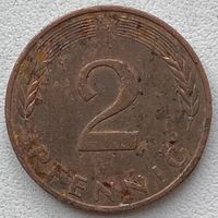 Германия 2 пфеннига 1980 г. J