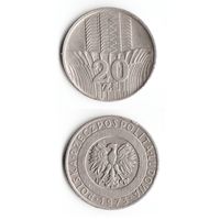 20 злотых Польша 1973 года