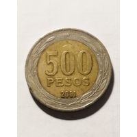 Чили 500 песо 2001