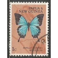Папуа Новая-Гвинея. Бабочка парусник. 1966г. Mi#83.